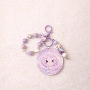 6" Kawaii Pastel Keychain & Bracelet Set with Safety Point Tool